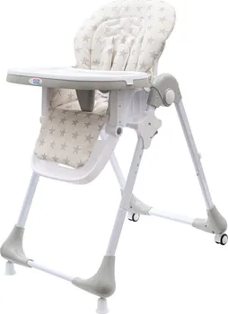 Jídelní židlička New Baby Jídelní židlička Gray Star ekokůže šedá