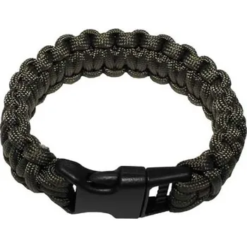 Náramek Max-Fuchs Náramek Paracord 23 mm (plastová spona) Olive Velikost: L/22 cm