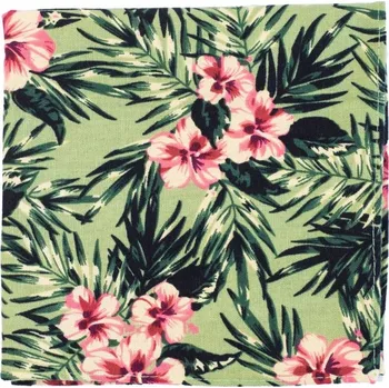 Šátek Bubibubi Zelený kapesníček do saka Aloha