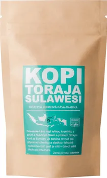 Káva Unique Brands of Coffee Kopi Toraja Sulawesi Arabika zrnková