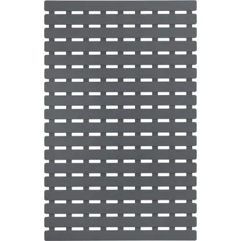 Protiskluzová podložka Wenko Podložka do vany, plastová, 63 x 40 cm, šedá barva