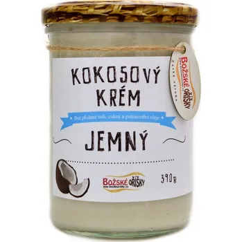 Božské oříšky 100% kokosový krém jemný 390 g Božské oříšky 100% kokosový krém jemný 390 g