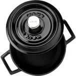 Litinový černý hrnec 18 cm smalt, kulatý Lava Metal LVYTC18K2BL (Lava Metal LVYTC18K2BL Litinový hrnec kulatý 18 cm - černý, smaltovaný)