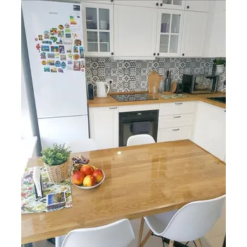 Stolování Mekke sklo Ubrus na stůl z měkkého skla 90x135 cm Ubrus: Průhledná lesklá folie