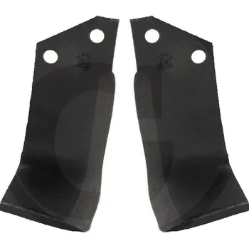 Frézovací nůž levý zahnutý 168 x 150 mm vhodný pro Muratori půdní frézy, rotavátory