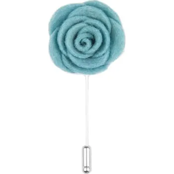 Brož Bubibubi Tyrkysová květina do klopy