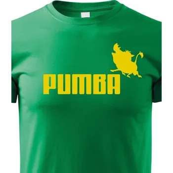 Chlapecké tričko Dětské tričko s potiskem Pumba, Barva Zelená, Velikost 110 cm/4 roky, Canvas Dětské tričko Bezvatriko.cz 1