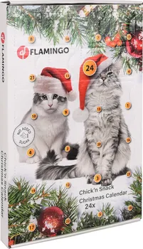 Pamlsek pro kočku Karlie Flamingo Adventní kalendář s kuřecími pamlsky pro kočky