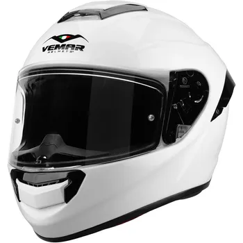 Helma na motorku Vemar Hurricane bílá
