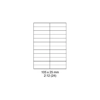 Speciální papír etikety 105x25,4mm, 2 400ks