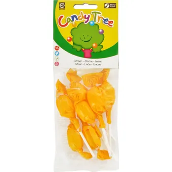 Bonbon Country Life Candy Tree lízátka s příchutí citronu BIO 7x 10 g