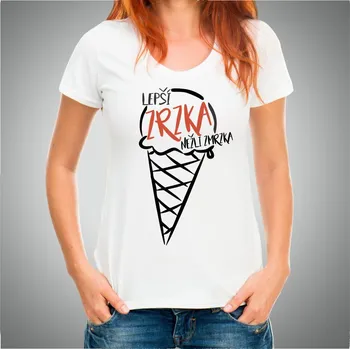 Tričko - Lepší ZRZKA nežli zmrzka , Barva látky tyrkysová modrá, Střih Pánsky / UNISEX, Velikost XXXL (Pouze UNISEX / pánský střih)