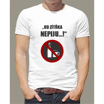 Pánské tričko Tričko - Od zítřka Nepiju, Barva látky růžová , Střih Pánsky/UNISEX, Velikost XS