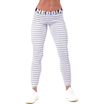 Dámské legíny Nebbia Boho Style 3D pattern 658 světle šedé