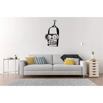 Samolepící dekorace Lepy.cz Samolepka na zeď Bender Velikost (šířka x výška): 30x56cm, Barevná varianta: Světle zelená