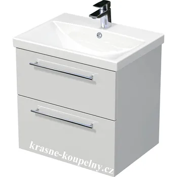 Koupelnový nábytek Intedoor skříňka s umyvadlem, 2 zásuvky, Box Elite 60 2Z Varianta: 24 Woodline creme + doprava zdarma + při platbě převodem sleva