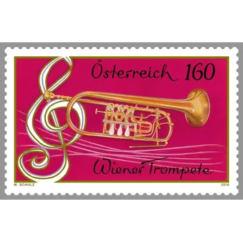 Poštovní známka Österreich post (2016) MiNr. 3247 ** - Rakousko - Hudební nástroje (VI) - Vídeňská trubka