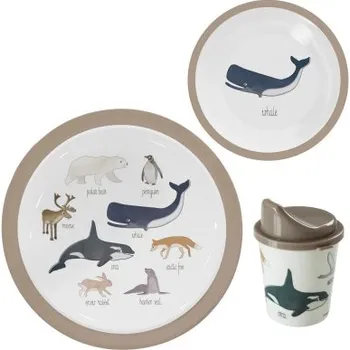 Jídelní set Dětský jídelní set Arctic hnědý