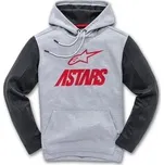 Pánská mikina Alpinestars Converge Fleece GREY HEATHER/RED, Velikost M