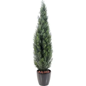 umělá květina CYPŘIŠ MINI NEW, 150cm (Luxusní umělý jehličnatý strom)
