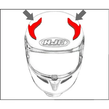 Helma na motorku HJC ventilace i70 Horní fluo green