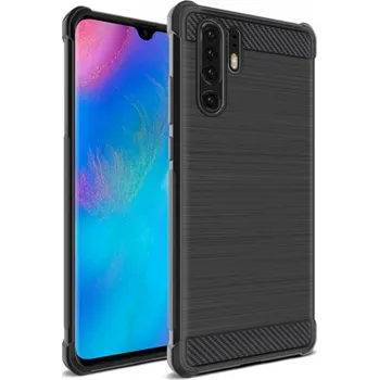 Pouzdro na mobilní telefon Imak Vega plastový kryt s broušenou texturou pro Huawei P30 Pro - černý