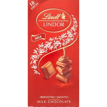 Čokoláda Lindt Lindor Milk mléčná čokoláda s jemnou náplní 100g