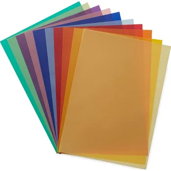 Barevný papír Voskované transparentní papíry, 50x65cm, 33 listů, 11 barev