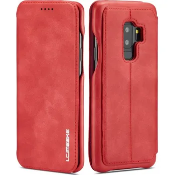 Pouzdro na mobilní telefon LC.Imeeke flipové pouzdro pro Samsung Galaxy S9 Plus - červené