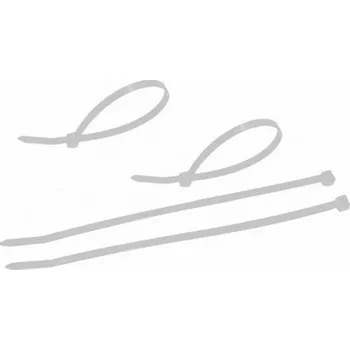 Organizace kabelů Pásky stahovací bílé, 135x2,5mm / 100 ks