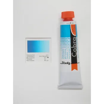 Olejová barva Olejová barva COBRA H2Oil 40 ml - Turquoise blue 522