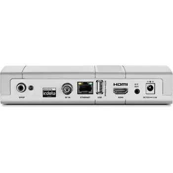 TechniSat DigiPal T2/C DVR sstříbrný zezadu