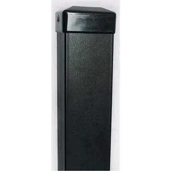 Plotový sloupek Sloupek čtyřhranný 60/40/2200 RAL Zn+komaxit (síla 2,0 mm černý, hnědý, šedý )