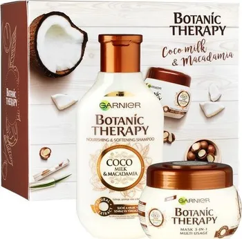 Kosmetická sada Garnier Botanic Therapy Coco Milk & Macadamia kosmetická sada pro suché a hrubé vlasy