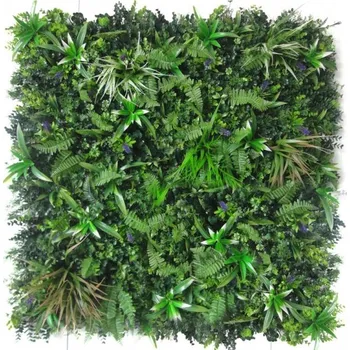 umělá květina Umělá živá zelená stěna LEVANDULE, 100 x 100cm