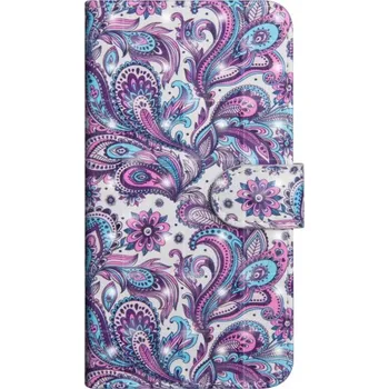 Pouzdro na mobilní telefon Flipové pouzdro abstraktní květiny pro Google Pixel 3 - barevné