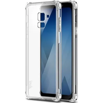 Pouzdro na mobilní telefon Imak Silky plastový kryt pro Samsung Galaxy A8 Plus (2018) - transparentní