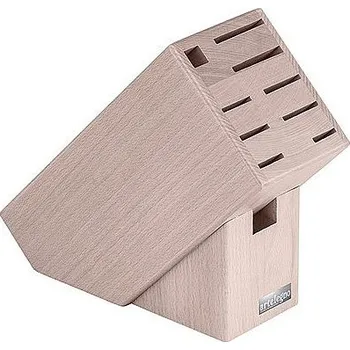 Stojan na nože Arte Legno Standardní blok na nože, na 10 nožů, buk bílý 02/W