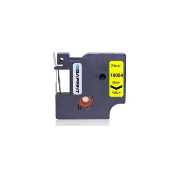 Pásek do tiskárny Gigaprint za páska DYMO 1805431 24mm černý tisk/žlutý podklad, RHINO, vinylová - kompatibilní