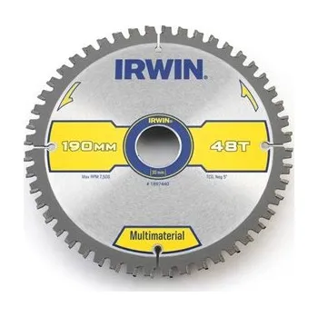 Příslušenství k pile IRWIN kotouč na dřevo a lamino 190x48Tx30/20 MPP MULTI 1897440
