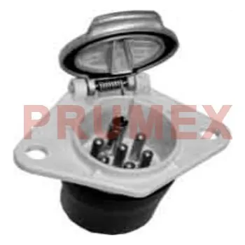 Elektrická zásuvka Zásuvka 24V 7P s hliníkovým krytem (6k+1d bílá) + těsnění JAEGER