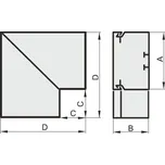 Polyprofil LV 70x60 úhel plochý