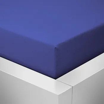 Prostěradlo Homeville jersey prostěradlo ELASTIC námořnická modř - 200x220 cm