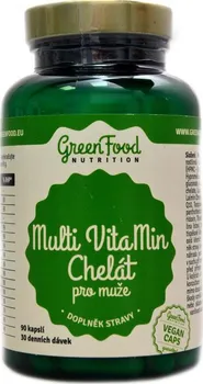 Green Food Nutrition Multivitamin Vegan chelát pro muže 90 cps.