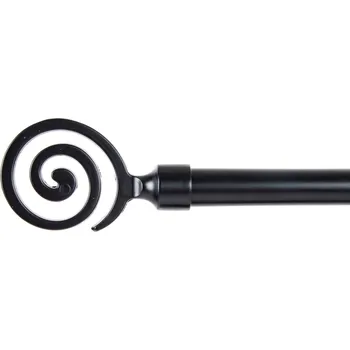 Kovová konzole "SPIRAL BLACK" 160-300cm