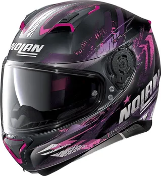 Helma na motorku Nolan N87 Carnival N-Com Flat Black/Purple