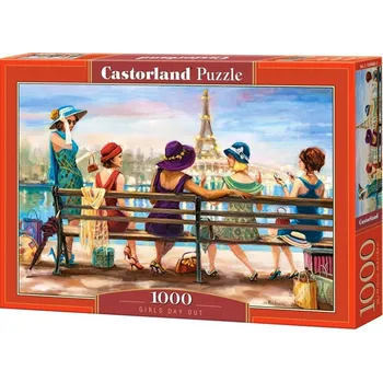 Puzzle Castorland Dívčí den na lavičce 1000 dílků