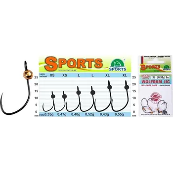 Rybářský háček Vanfook Wolfram JIG WG 5ks L-0,40g