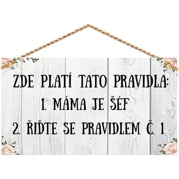 Žertovný předmět Dekorační obraz - Pravidla