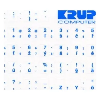 Klávesnice Přelepky na klávesnici PremiumCord CZ modré Přelepky na klávesnici, CZ, modré pkczm